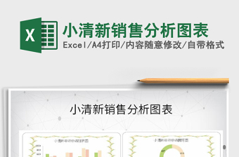 2021年小清新銷售分析圖表