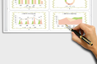 2021年小清新銷(xiāo)售分析圖表