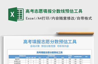 2021年高考志愿填报分数线预估工具