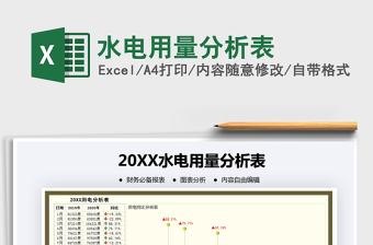 2021年水電用量分析表