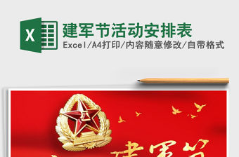 2021年建軍節活動安排表