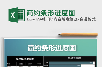 2021年簡約條形進(jìn)度圖