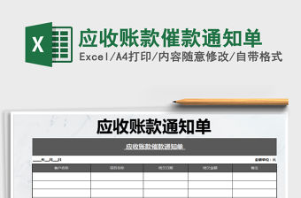 2021年應收賬款催款通知單
