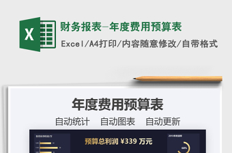 2021年財務報表-年度費用預算表
