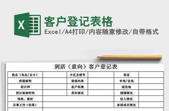 2021年客戶登記表格