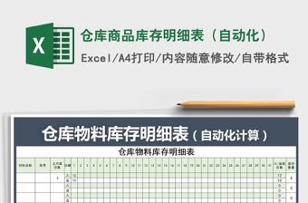 2021年倉庫商品庫存明細表（自動化）