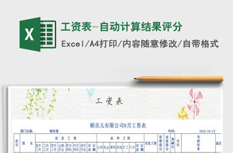 2021年工資表-自動計算結果評分