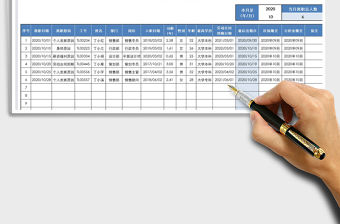 2021年員工離職登記表
