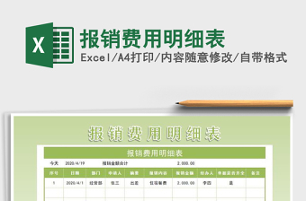 2021年報銷費用明細(xì)表免費下載