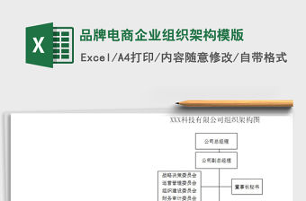 2021年品牌電商企業組織架構模版