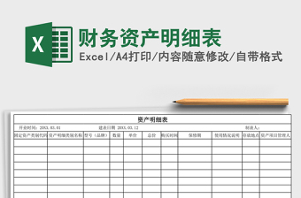 2021年財務(wù)資產(chǎn)明細(xì)表