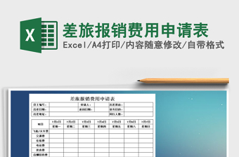 2021年差旅报销费用申请表