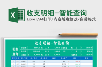 2021年收支明細-智能查詢
