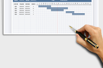 2021年项目工作进度表-甘特图
