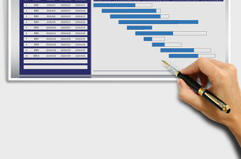 2021年項目進度跟蹤表（甘特圖）