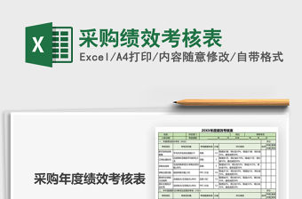 2021年采購績效考核表