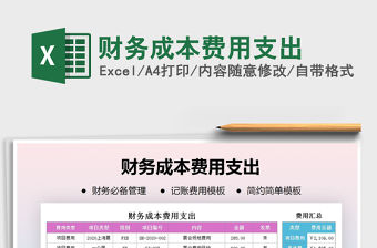 2021年財務成本費用支出