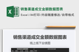 2021年銷售渠道成交金額數(shù)據(jù)圖表免費(fèi)下載