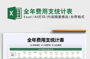 2021年全年費用支統(tǒng)計表