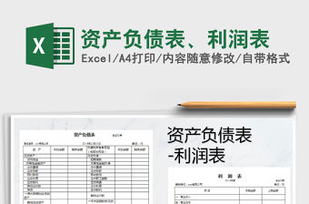 2021年資產負債表、利潤表