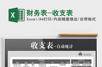 2021年財務表-收支表