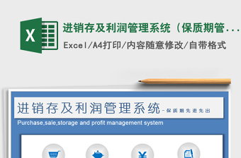2021年进销存及利润管理系统（保质期管理）