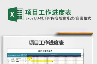 2021年項目工作進度表