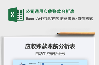 2021年公司通用應(yīng)收賬款分析表