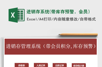 2021年進銷存系統(帶庫存預警，會員）