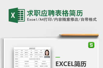 2021年求職應聘表格簡歷