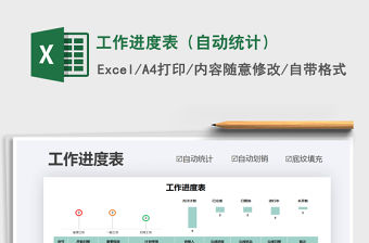 2021年工作進度表（自動統計）免費下載