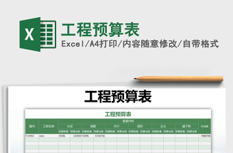 2021年工程預(yù)算表