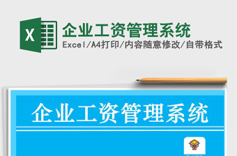 2021年企業工資管理系統
