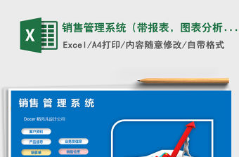 2021年銷售管理系統（帶報表，圖表分析）