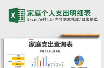2021年家庭個(gè)人支出明細(xì)表