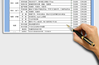 2021年物業(yè)毛坯房分戶接管驗收表