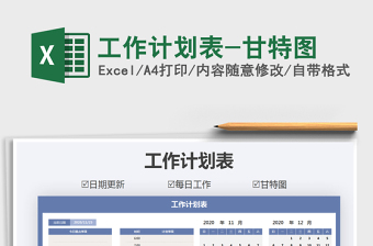 2021年工作計劃表-甘特圖