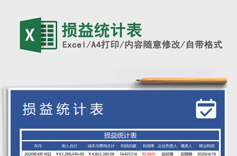 2021年損益統(tǒng)計(jì)表