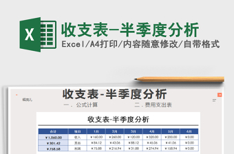 2021年收支表-半季度分析