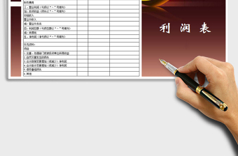 2021年財務(wù)會計利潤表