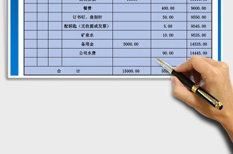 2021年現(xiàn)金流水賬自動(dòng)計(jì)算表格