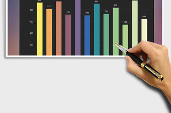 2021年柱形圖通用模板