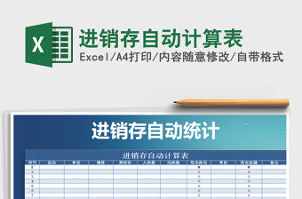 2021年進銷存自動計算表