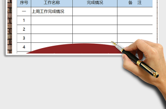2021年每周工作計劃總結(jié)明細表
