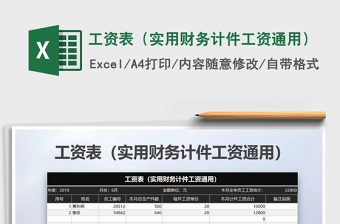 2021年工資表（實(shí)用財(cái)務(wù)計(jì)件工資通用）