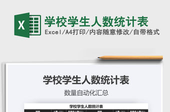 2021年學校學生人數(shù)統(tǒng)計表