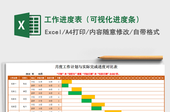 2021年工作進(jìn)度表（可視化進(jìn)度條）