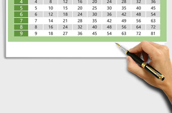 2021年九九乘法表免費下載