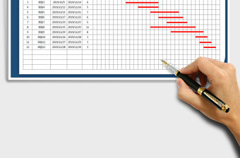 2021年項目進度月報表