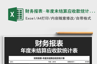 2021年財務報表-年度未結(jié)算應收款統(tǒng)計表免費下載